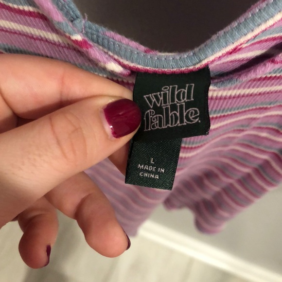 Wild Fable Striped Bodysuit - Picture 3 of 3